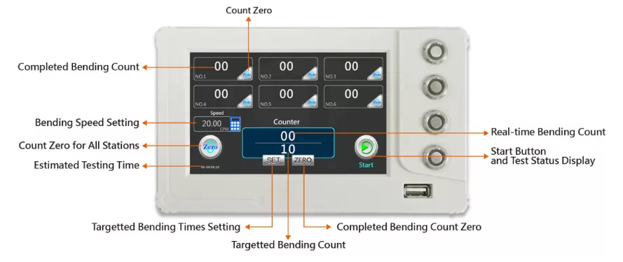 Electric Plug / Cord Bending Tester QualiPlugBend100