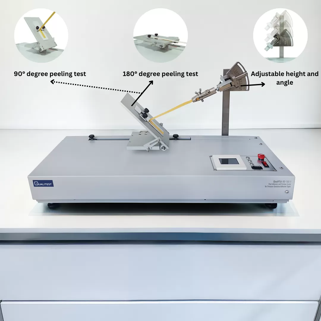 Peel Adhesion and Friction Tester for Pressure-Sensitive Adhesive Tapes  - Model QualiPSA-90-180-F