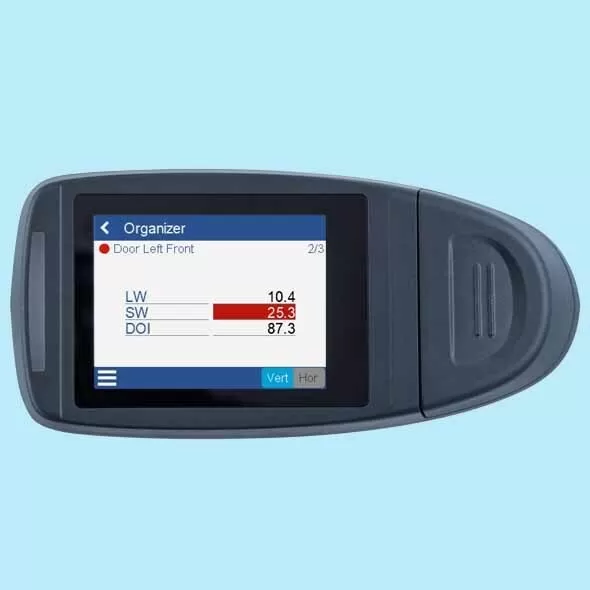 Intuitive navigation for easy paint orange peel QC