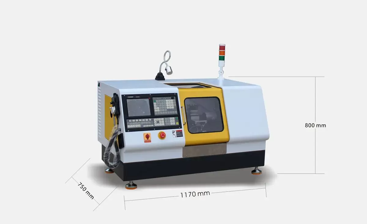 Máy tiện CNC mini để chuẩn bị mẫu kéo tròn – QualiLathe 210