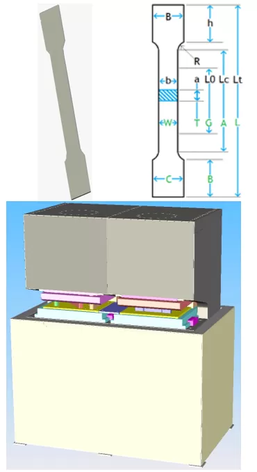 Tensile Test Sample Specimen Punch - Punching Press