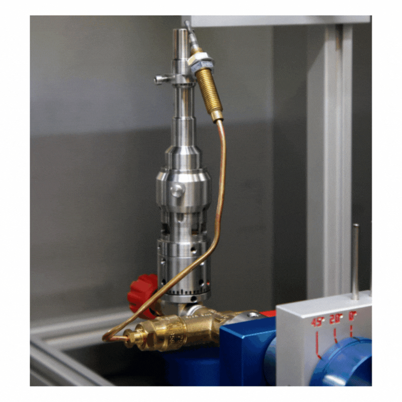 Máy kiểm tra khả năng cháy của đèn Bunsen cao su và nhựa